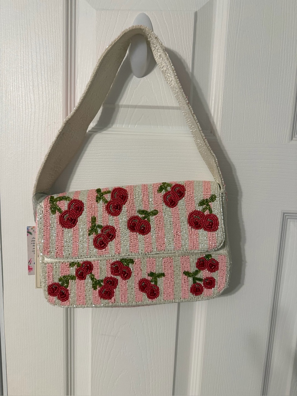 Viral Cherry Beaded Bag New with Tags